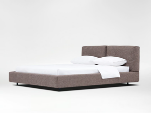 NATURE - Height-adjustable fabric bed with upholstered headboard - Bed frame by CAMERICH