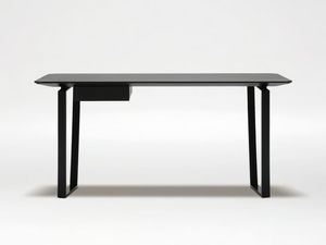 VERGE - Rectangular wood veneer writing desk with drawers - Desk by CAMERICH