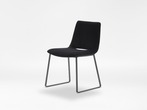 WALTZ PLUS - Sled base upholstered fabric chair - Chair by CAMERICH