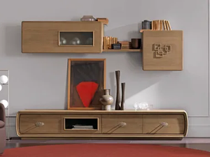 AMARCORD DAY - Sectional wooden storage wall - Cabinet by Cantiero