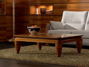 ELETTRA DAY - Low rectangular solid wood coffee table - Coffee table by Cantiero