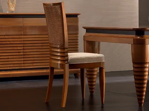 ELETTRA DAY - Upholstered walnut chair - Chair by Cantiero