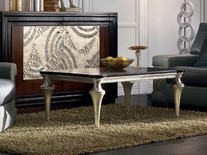 ÉTOILE DAY - Rectangular silver leaf coffee table - Coffee table by Cantiero