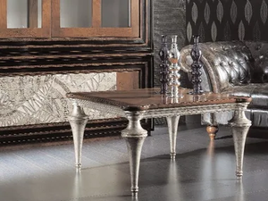 ÉTOILE DAY - Square silver leaf coffee table - Coffee table by Cantiero