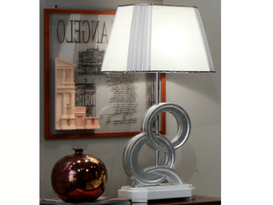 ÉTOILE NIGHT - Silver leaf bedside lamp - Table lamp by Cantiero