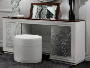 ÉTOILE NIGHT - Silver leaf dressing table - Table by Cantiero