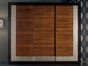 ÉTOILE NIGHT - Solid wood wardrobe with sliding doors - wardrobe by Cantiero