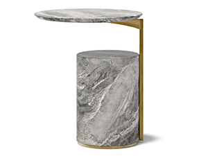 HUGO - Round marble high side table - Coffee table by Capital Collection