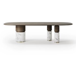 LOÏC - Oval wooden dining table - Table by Capital Collection