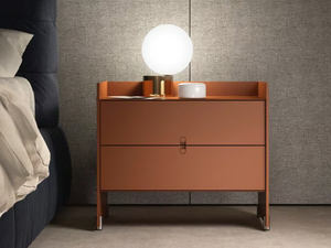 DREAM-ON - Rectangular bedside table with drawers - Side table by Capo d’Opera