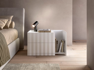 HUG - Rectangular bedside table with drawers - Side table by Capo d’Opera
