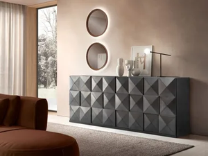 QUADRO - Wooden sideboard with sliding doors - Cabinet by Capo d’Opera