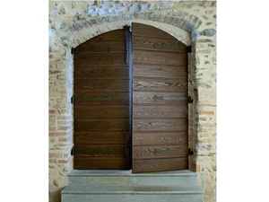 Arched entry door - Arched exterior oak entry door - Door by CARMINATI SERRAMENTI