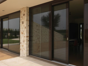 VITRUM 90 - Lift and slide wood and glass patio door - Door by CARMINATI SERRAMENTI