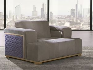 CUBE - Upholstered armchair with armrests - Armchair by Carpanelli