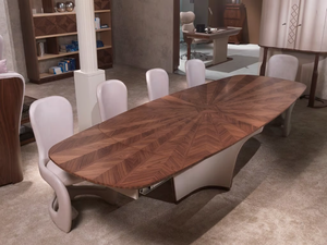 DESYO - Oval walnut table - Table by Carpanelli