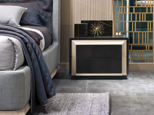 GALILEO - Rectangular bedside table with drawers - Side table by Carpanelli