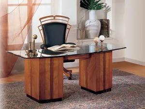 Writing desk - Crystal writing desk with drawers - Desk by Carpanelli