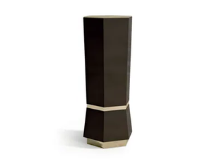 7517 - Wooden pedestal with metal top - Accessories by Carpanese Home