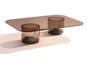 IMPERIAL L - Rectangular glass coffee table - Coffee table by Carpanese Home