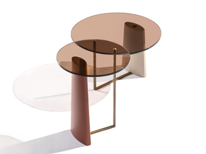 RIALTO H - L - Round glass coffee table - Coffee table by Carpanese Home