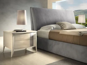 ARES - Fabric double bed with upholstered headboard - Bed frame by CASA +39