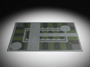 CENTRAL PARK - Rectangular fabric rug with geometric shapes - Rug by CASA +39