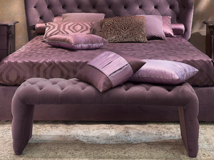 CITY - Tufted upholstered fabric bench - Bench by CASA +39