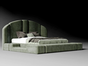 CONCEPT 01 - Upholstered fabric double bed - Bed frame by CASA +39