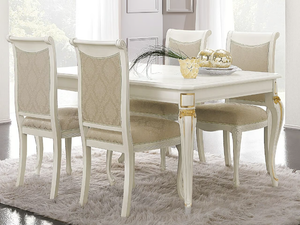 DIAMANTE - Extending rectangular wooden dining table - Table by CASA +39