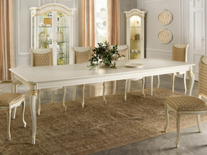 DIAMANTE - Rectangular wooden dining table - Table by CASA +39