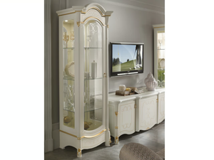 DIAMANTE - Wooden display cabinet with integrated lighting - Cabinet by CASA +39