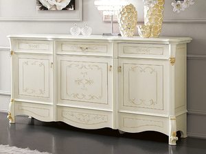 DIAMANTE - Wooden highboard with doors - Door by CASA +39