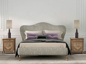 FLY - Double bed with upholstered headboard - Bed frame by CASA +39