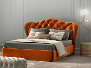 FLY - Fabric double bed with tufted headboard - Bed frame by CASA +39