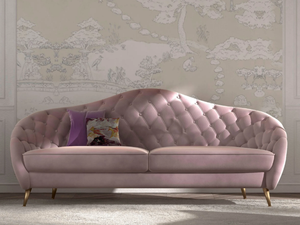 GIGLIO - 2 seater tufted fabric sofa - Sofa by CASA +39