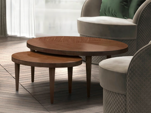GIGLIO - Round wooden coffee table - Coffee table by CASA +39