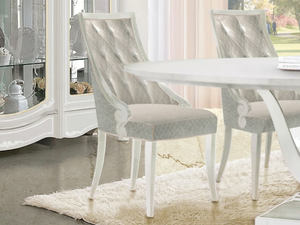 GIULIETTA - Tufted upholstered wooden chair - Chair by CASA +39