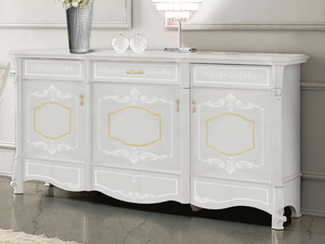GIULIETTA - Wooden highboard with doors - Door by CASA +39