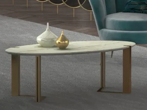 GOLD - Oval coffee table - Coffee table by CASA +39