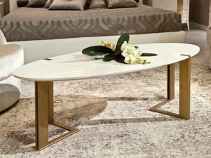 GOLD - Oval coffee table - Coffee table by CASA +39