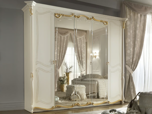 LA FENICE - Mirrored wooden wardrobe - wardrobe by CASA +39