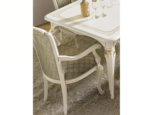 LA FENICE - Upholstered wooden chair with armrests - Chair by CASA +39