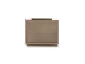MOON - Rectangular wooden bedside table - Side table by CASA +39