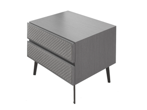 NYX - Rectangular wooden bedside table with drawers - Side table by CASA +39