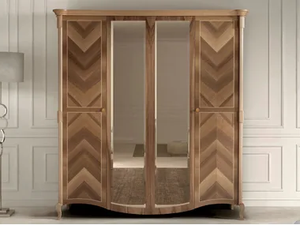 PRESTIGE 2 - Mirrored wooden wardrobe - wardrobe by CASA +39