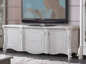 PRESTIGE - Low wooden TV cabinet - Cabinet by CASA +39