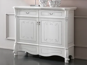 PRESTIGE - Wooden highboard with doors - Door by CASA +39