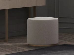 RONDO - Upholstered round fabric pouf - Pouf by CASA +39