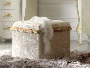 ROSSINI - Upholstered rectangular pouf - Pouf by CASA +39